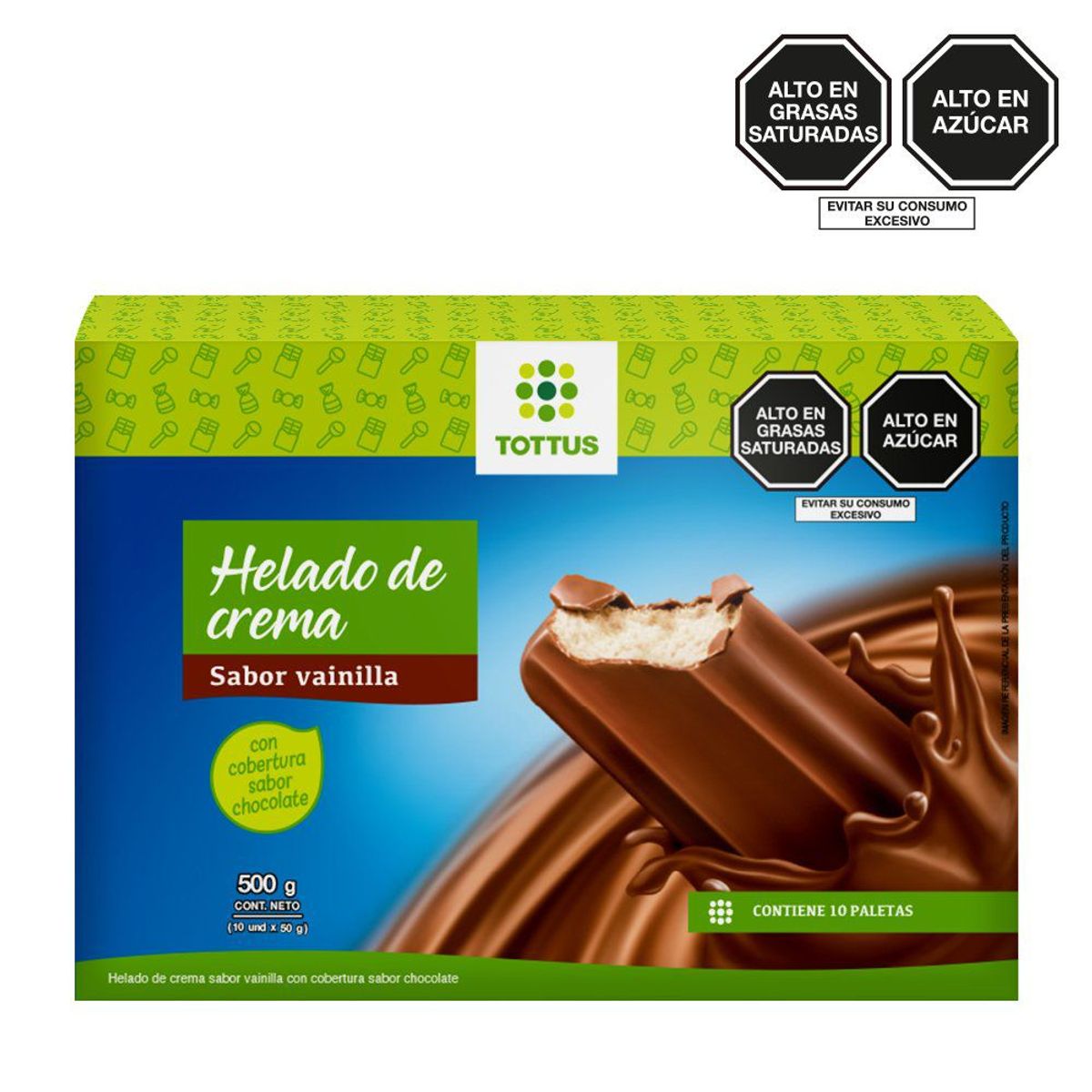 TOTTUS - Paleta Vainilla con Chocolate Tottus