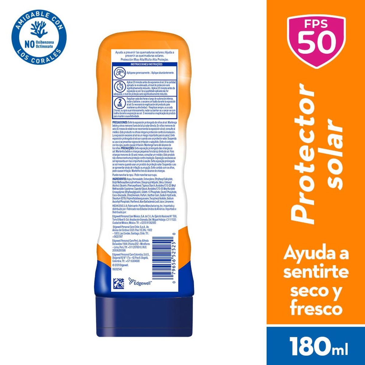 BANANA BOAT - Protector Solar Banana Boat Dry Balance FPS50 Envase 180 mL