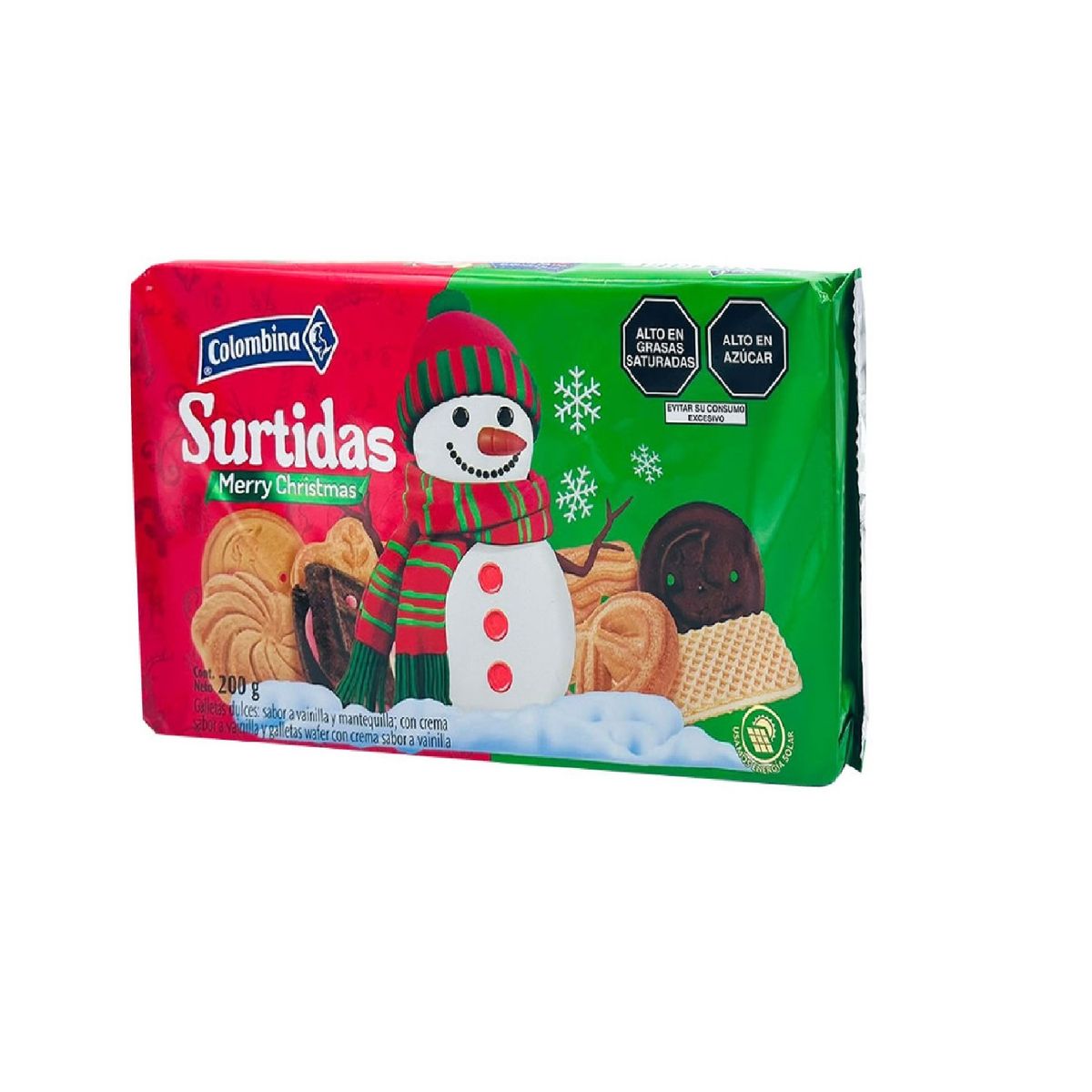 COLOMBINA - Galletas Navideñas Colombina Empaque 200 g