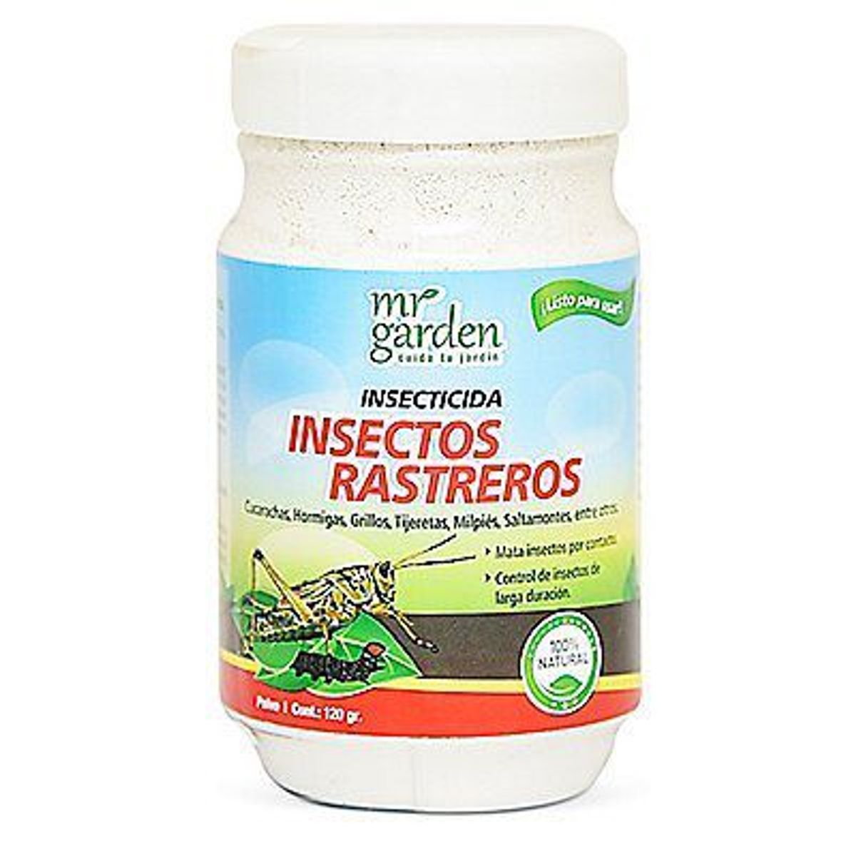 MR GARDEN - Insecticida en Polvo para Insectos Rastreros Mr Garden Envase 120 g
