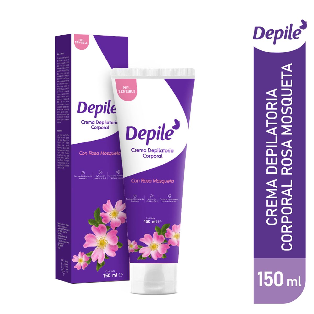 DEPILE - Crema Depiladora Depile Rosa Mosqueta Envase 150 mL