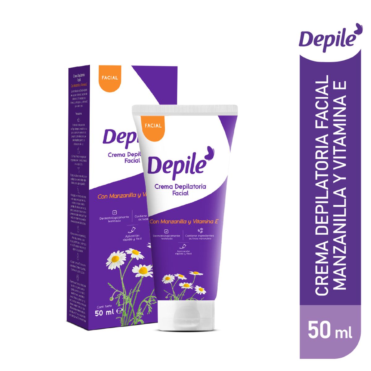 DEPILE - Cera Facial de Manzanilla y Vitamina E Caja 50 mL