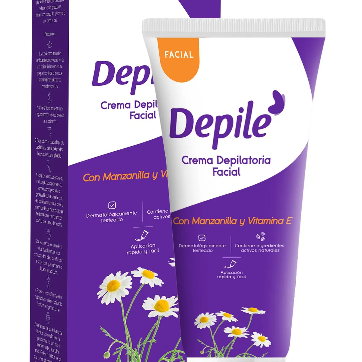 DEPILE - Cera Facial de Manzanilla y Vitamina E Caja 50 mL
