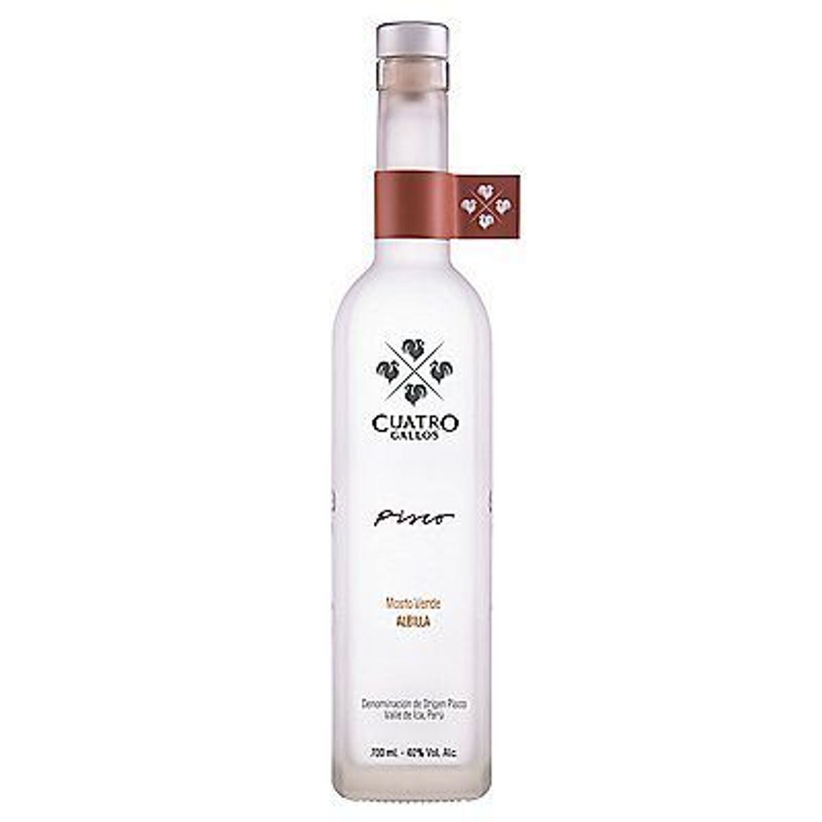 CUATRO GALLOS - Pisco Mosto Verde Albilla Cuatro Gallos Botella 700 mL
