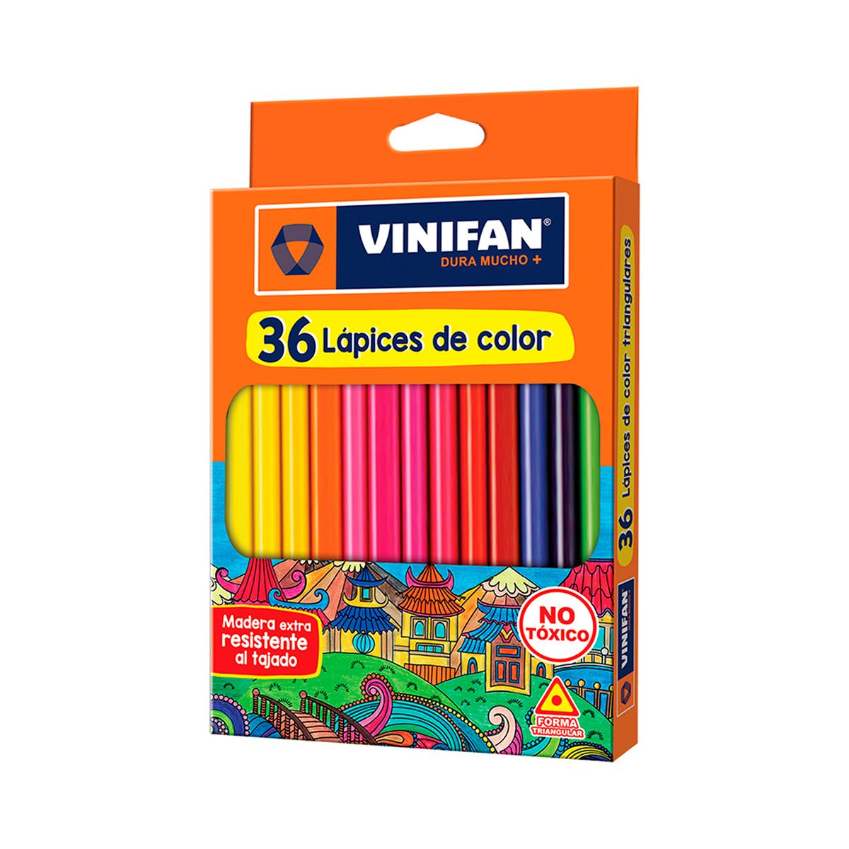 VINIFAN - Colores Vinifan Triangulares Empaque 36 Und