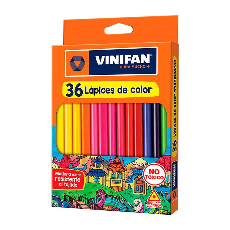 VINIFAN - Colores Vinifan Triangulares Empaque 36 Und