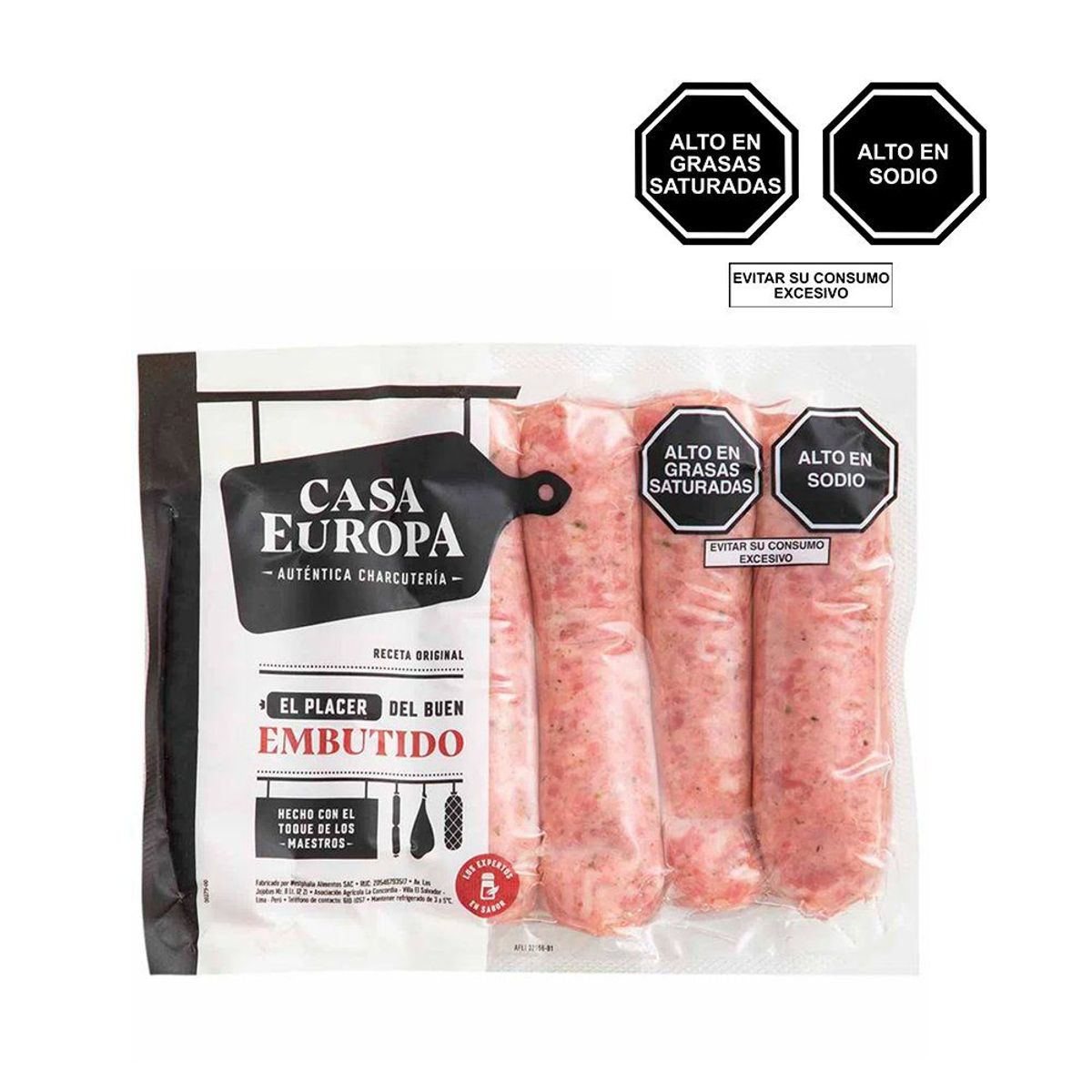 CASA EUROPA - Chorizo Precocido Casa Europa Empaque 500 g