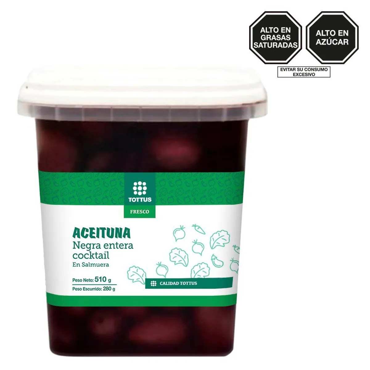 TOTTUS - Aceituna Negra Entera Cocktail