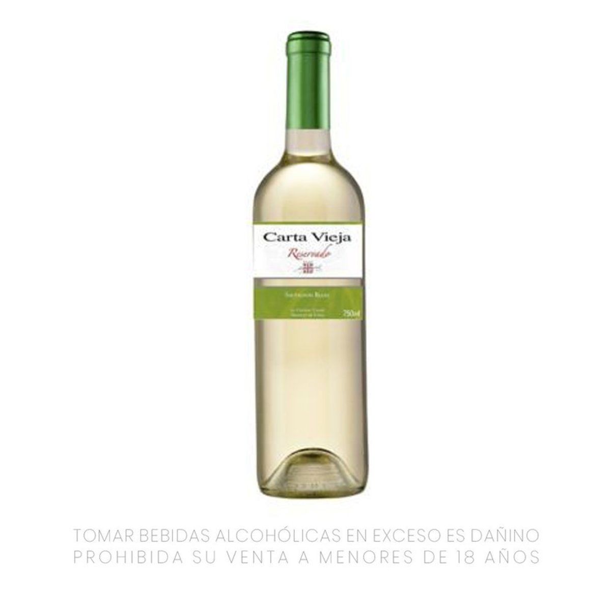 CARTA VIEJA - Vino Blanco Carta Vieja Reservado Botella 750 mL