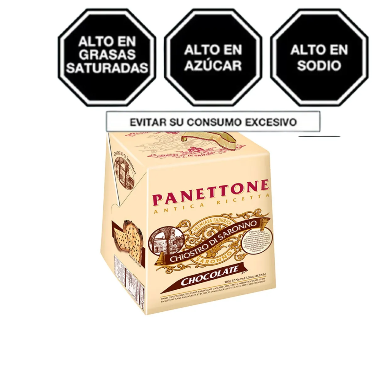 LAZZARONI - Panetón Chocolate Lazzaroni Caja x 100 g