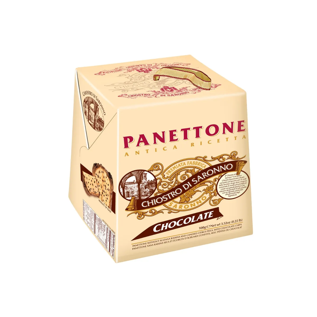 LAZZARONI - Panetón Chocolate Lazzaroni Caja x 100 g