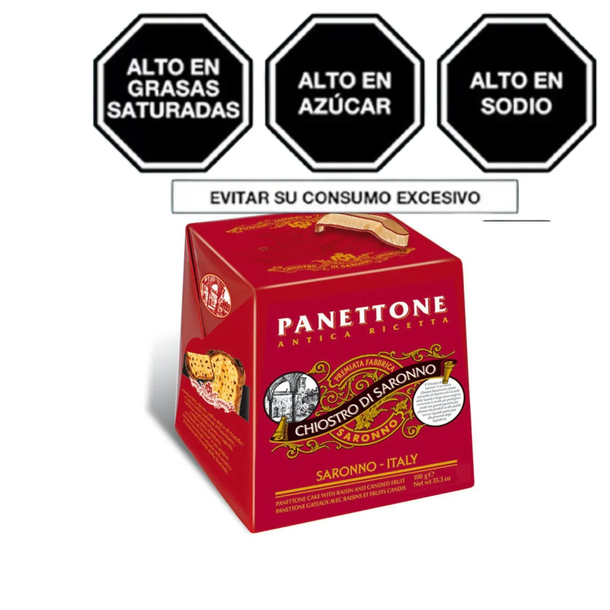 LAZZARONI - Panetón Al Amaretto Lazzaroni Caja x 100 g