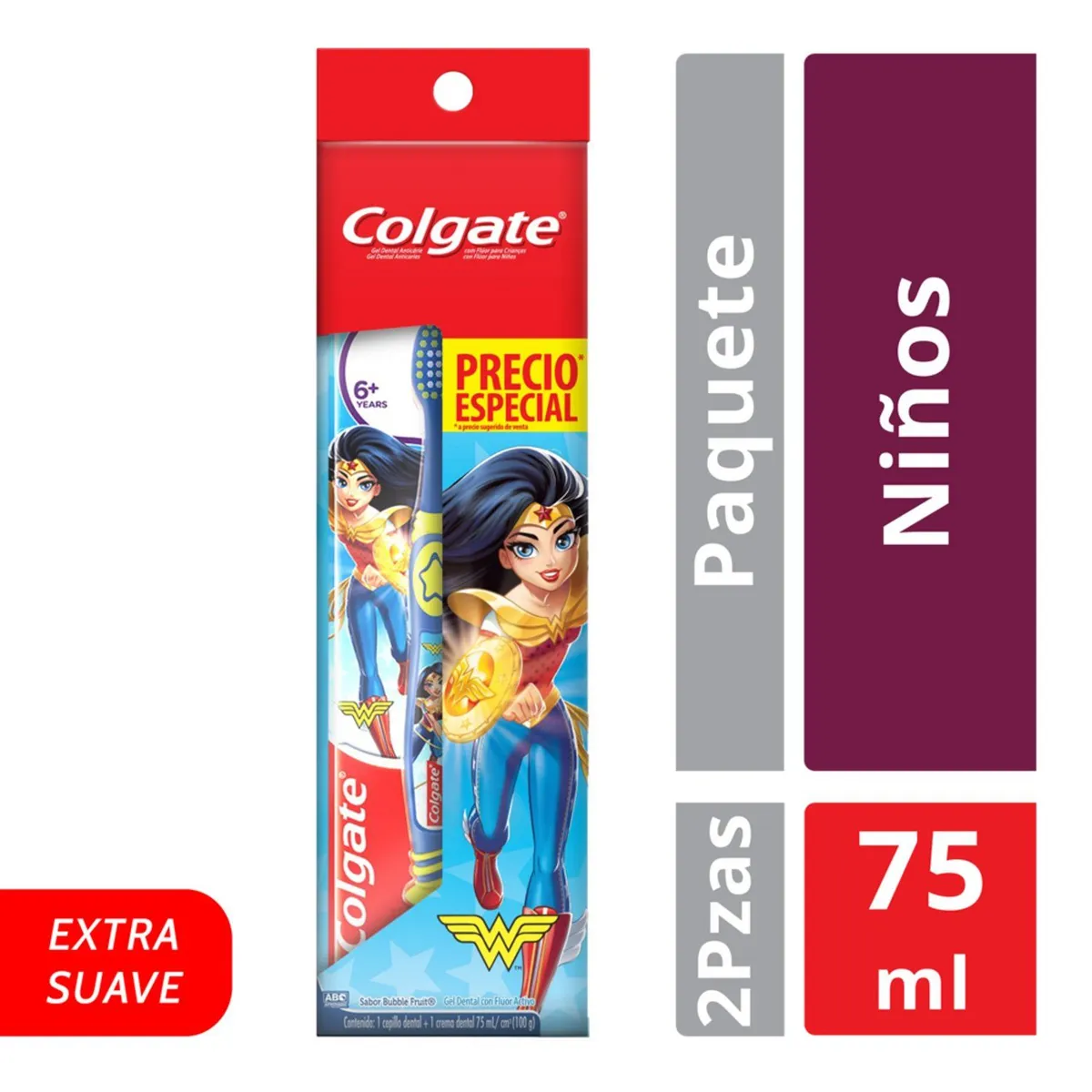 COLGATE - Pack Colgate Crema Dental 75 mL + Cepillo Dental 6+ Años
