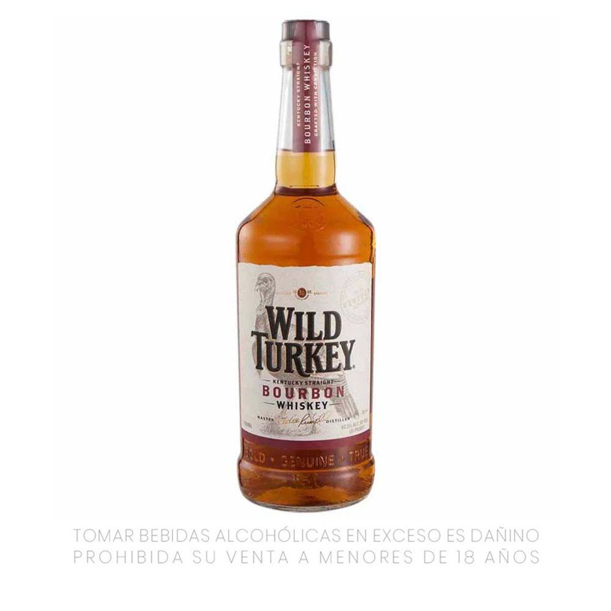 WILD TURKEY - Whisky Wild Turkey Bourbon Botella 750 mL