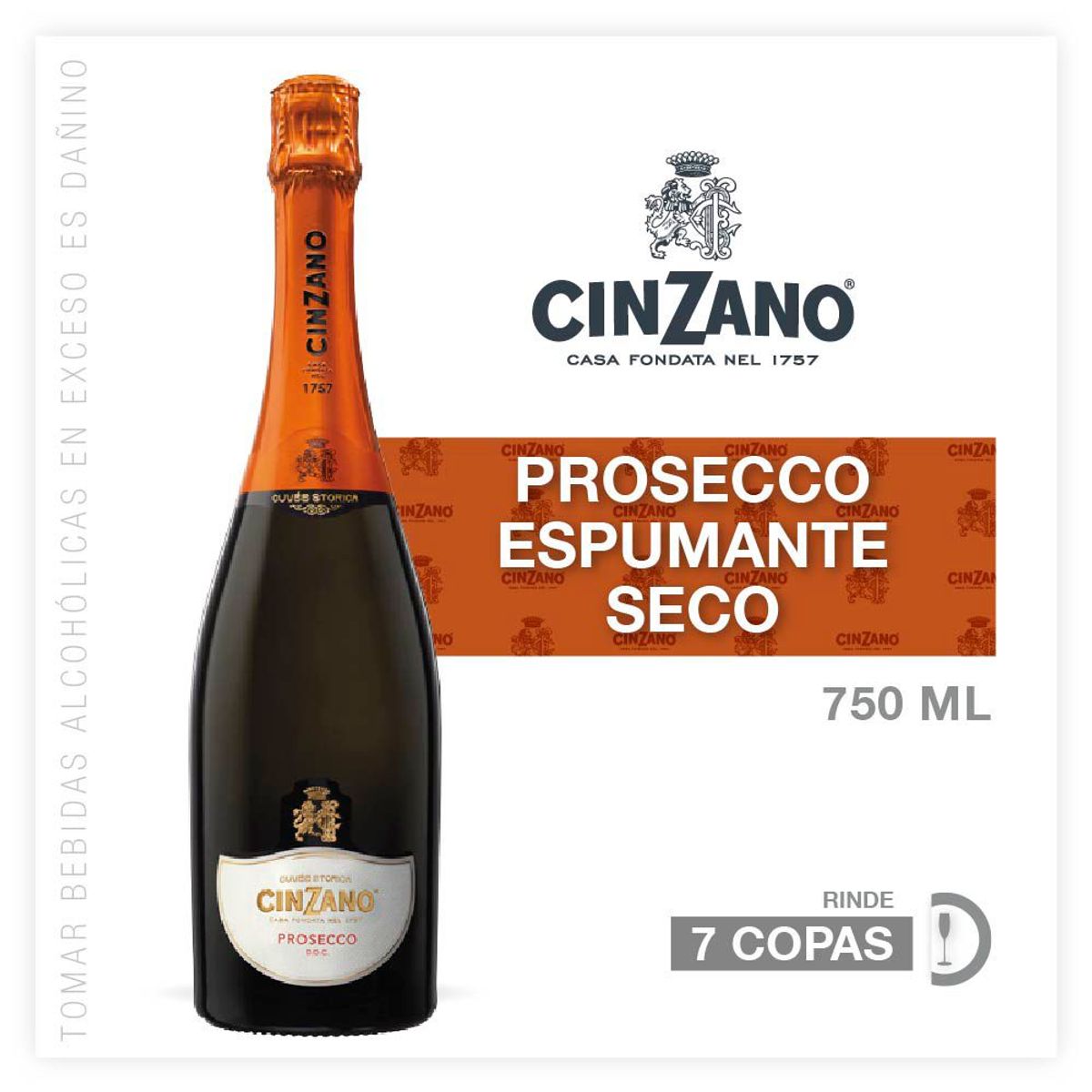 CINZANO - Espumante Prosecco Cinzano 750 mL