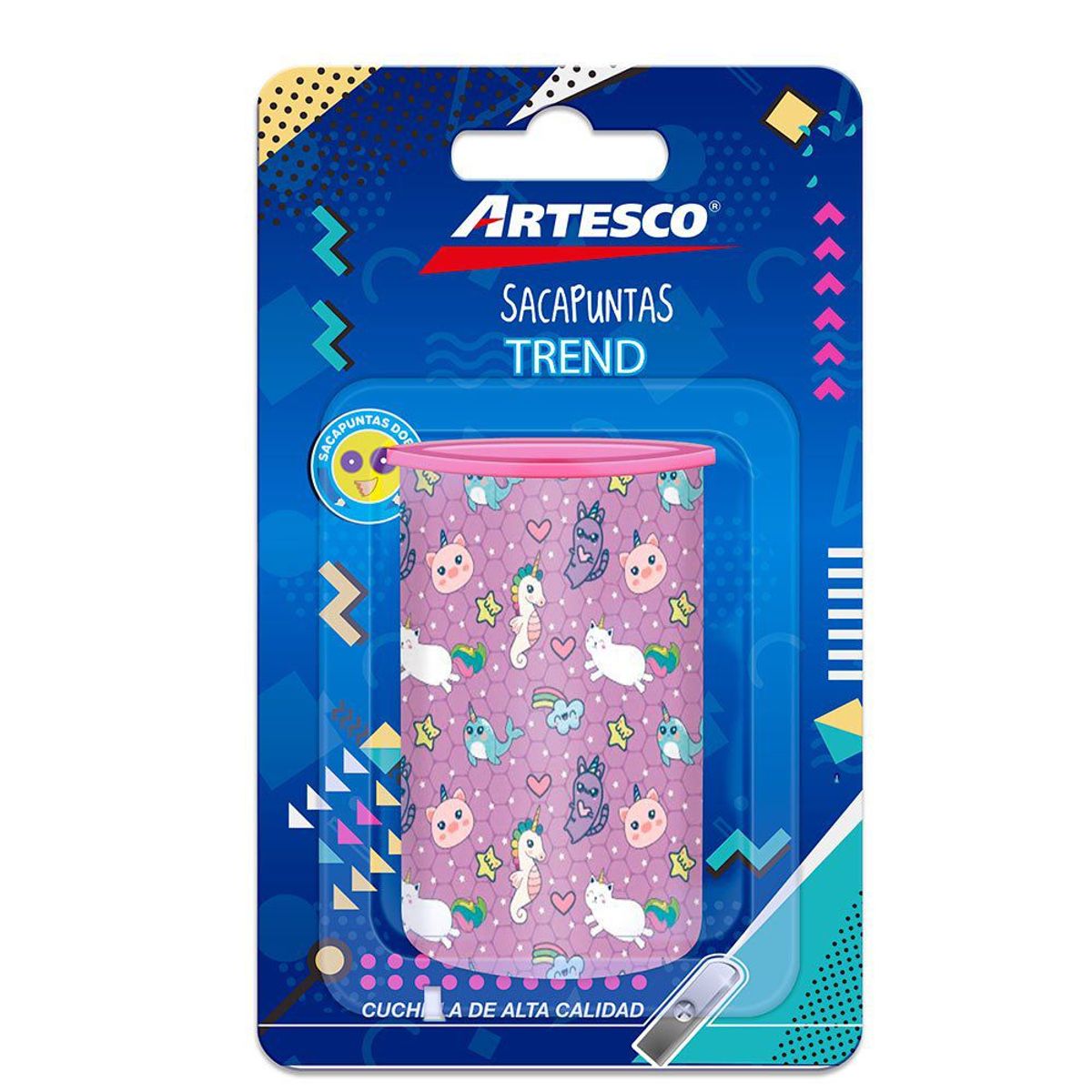 ARTESCO - Tajador Artesco Con Depósito Diseño Animado