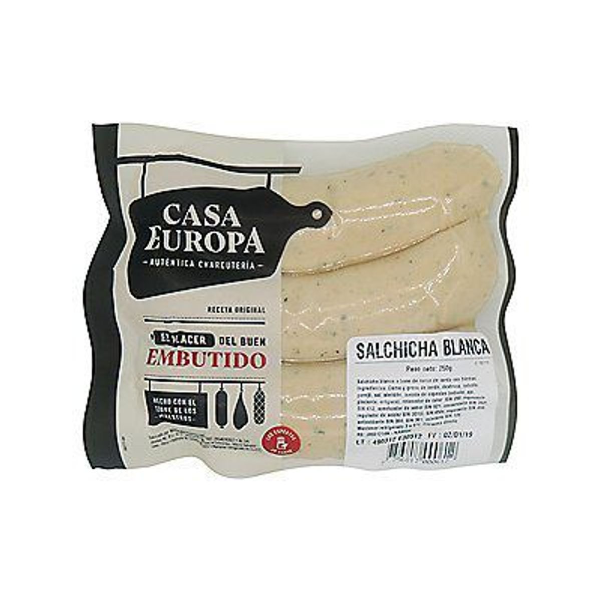CASA EUROPA - Salchicha Blanca Casa Europa Empaque 250 g