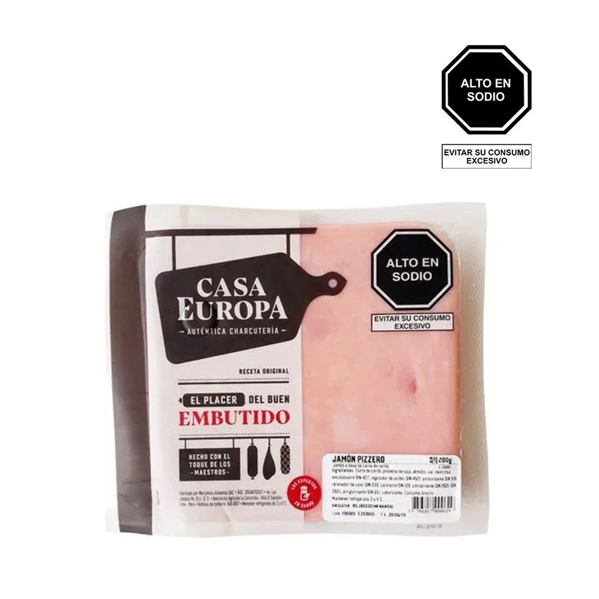 CASA EUROPA - Jamón Pizzero Casa Europa Empaque 200 g