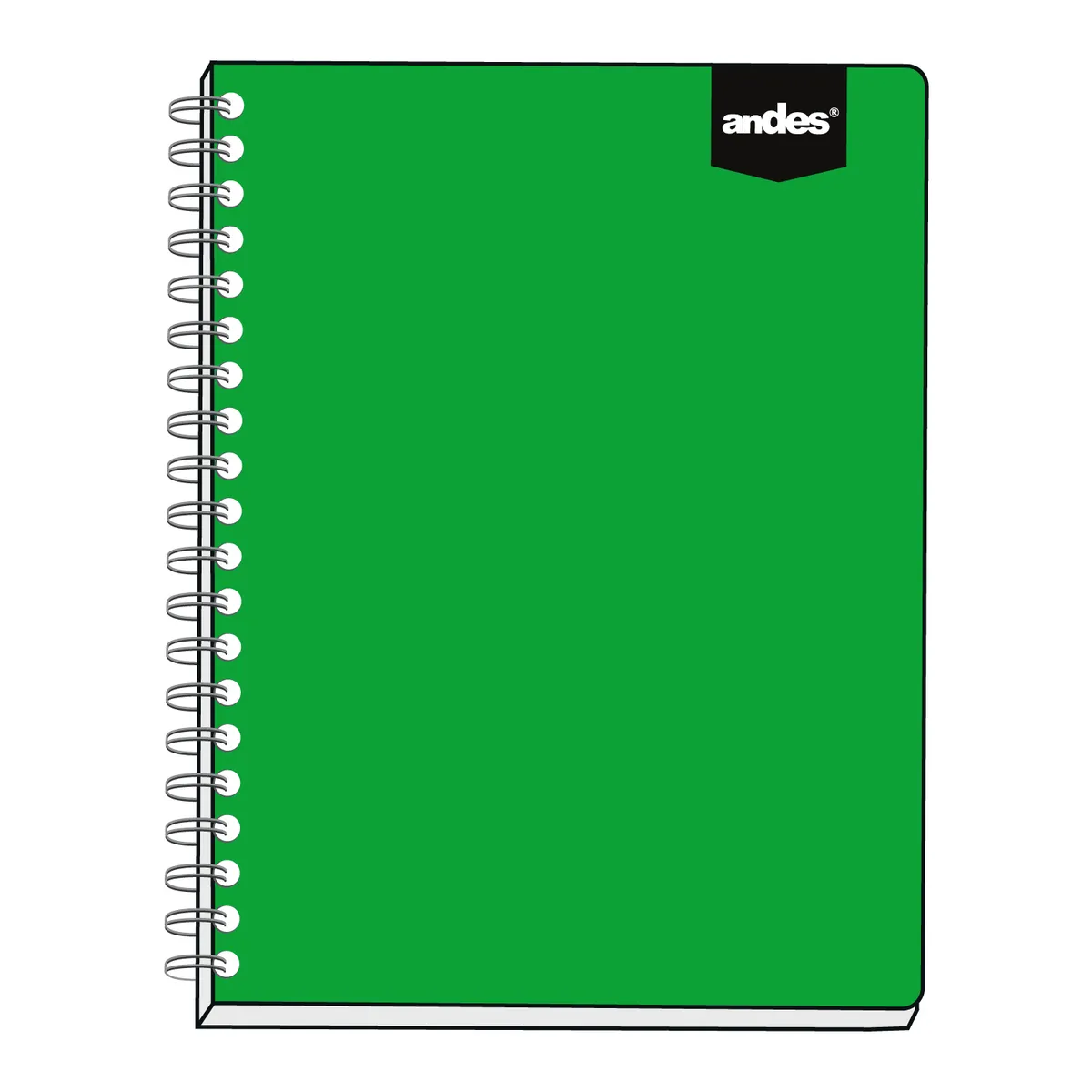 ANDES - Cuaderno Espiral Andes Cuadriculado A4 200 Hojas