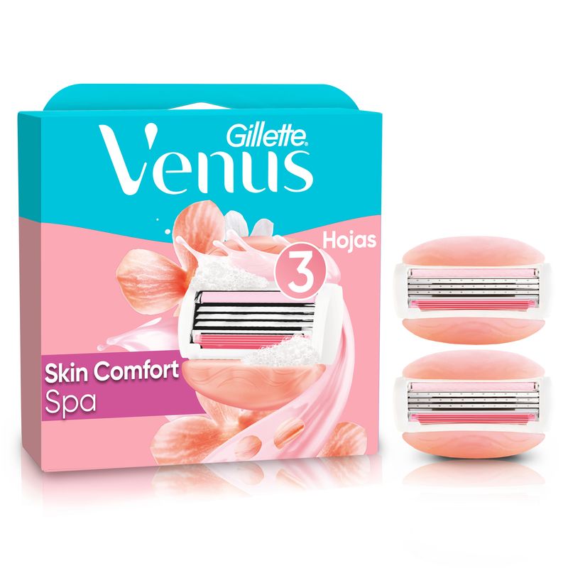GILLETTE - Repuesto Máquina De Afeitar Gillette Mujer Venus Spa Caja 2 Und