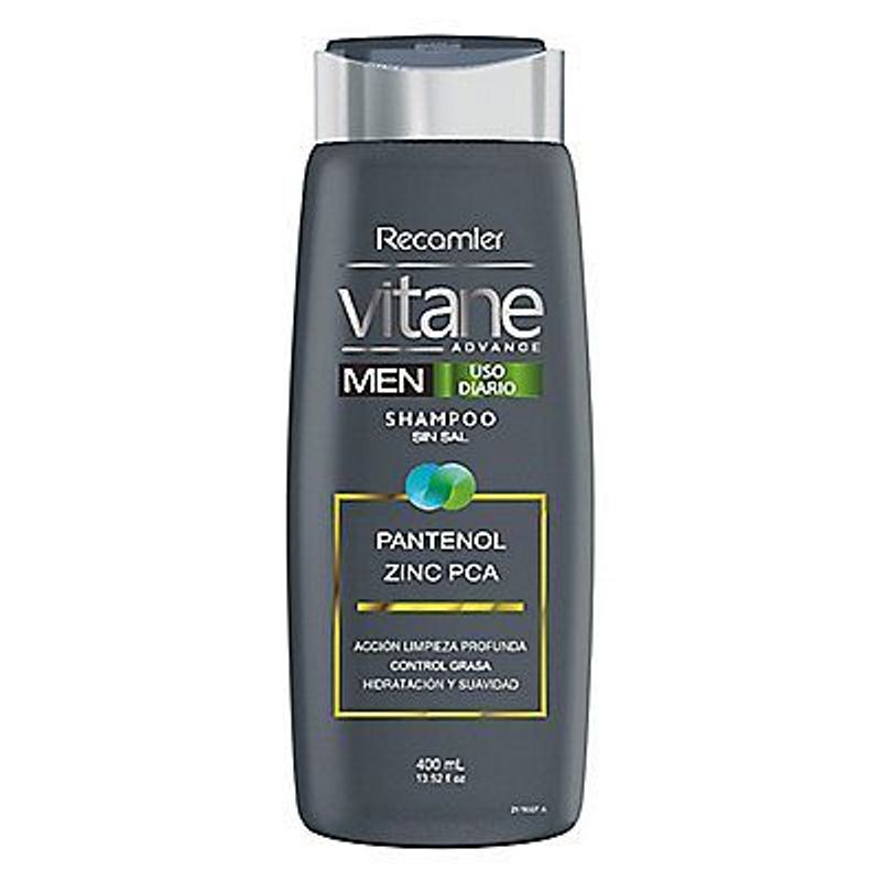 VITANE - Shampoo Vitane Advance Hombre Pantenol Envase 400 mL