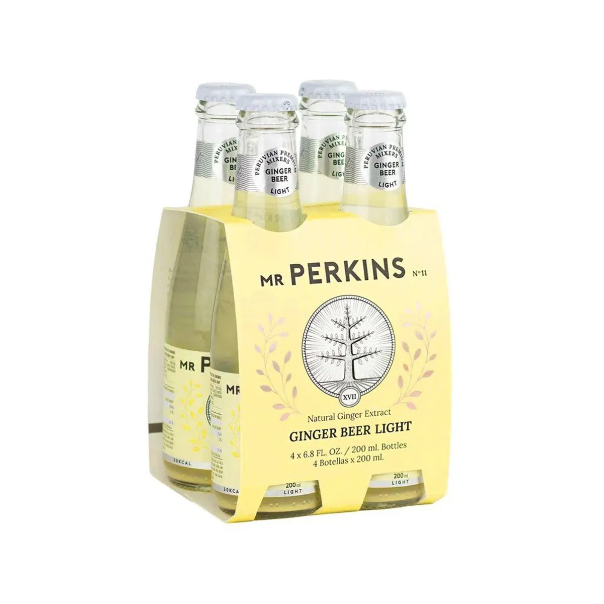 MR PERKINS - Ginger Beer Jengibre Mr Perkins Pack 4 Botellas 200 mL