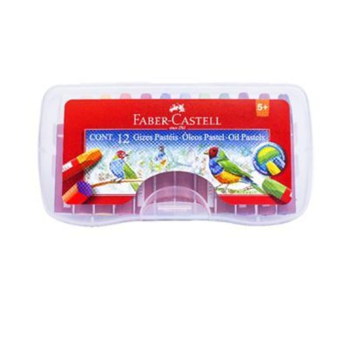 FABER CASTELL - Crayones Faber Castell Color Pastel Estuche 12 Und