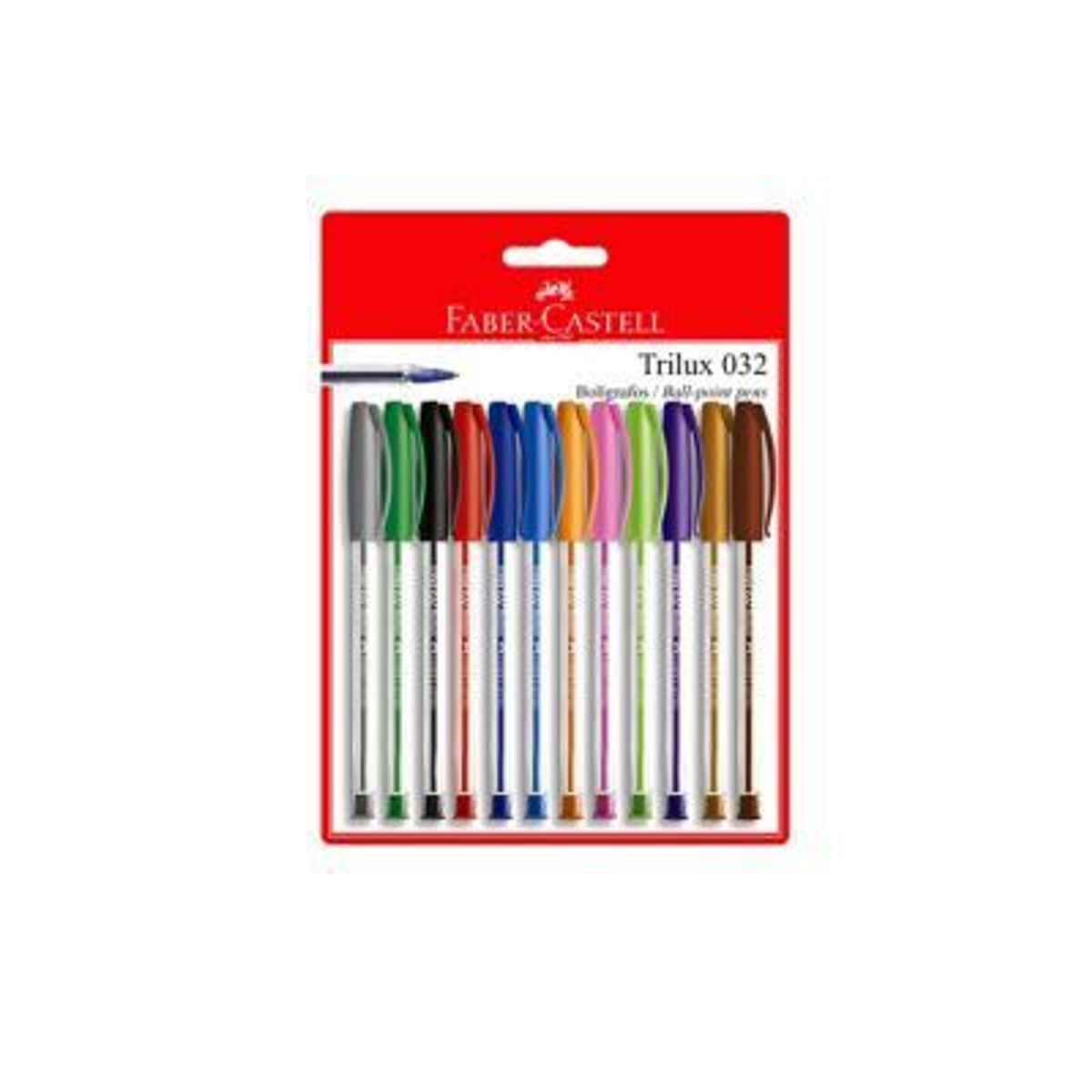 FABER CASTELL - Lapiceros Faber Castell Trilux 032 Empaque 12 Und