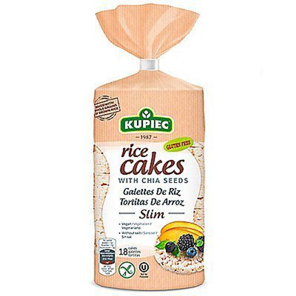KUPIEC - GALLETAS DE ARROZ CON SEMILLAS DE CHIA KUPIECX90G
