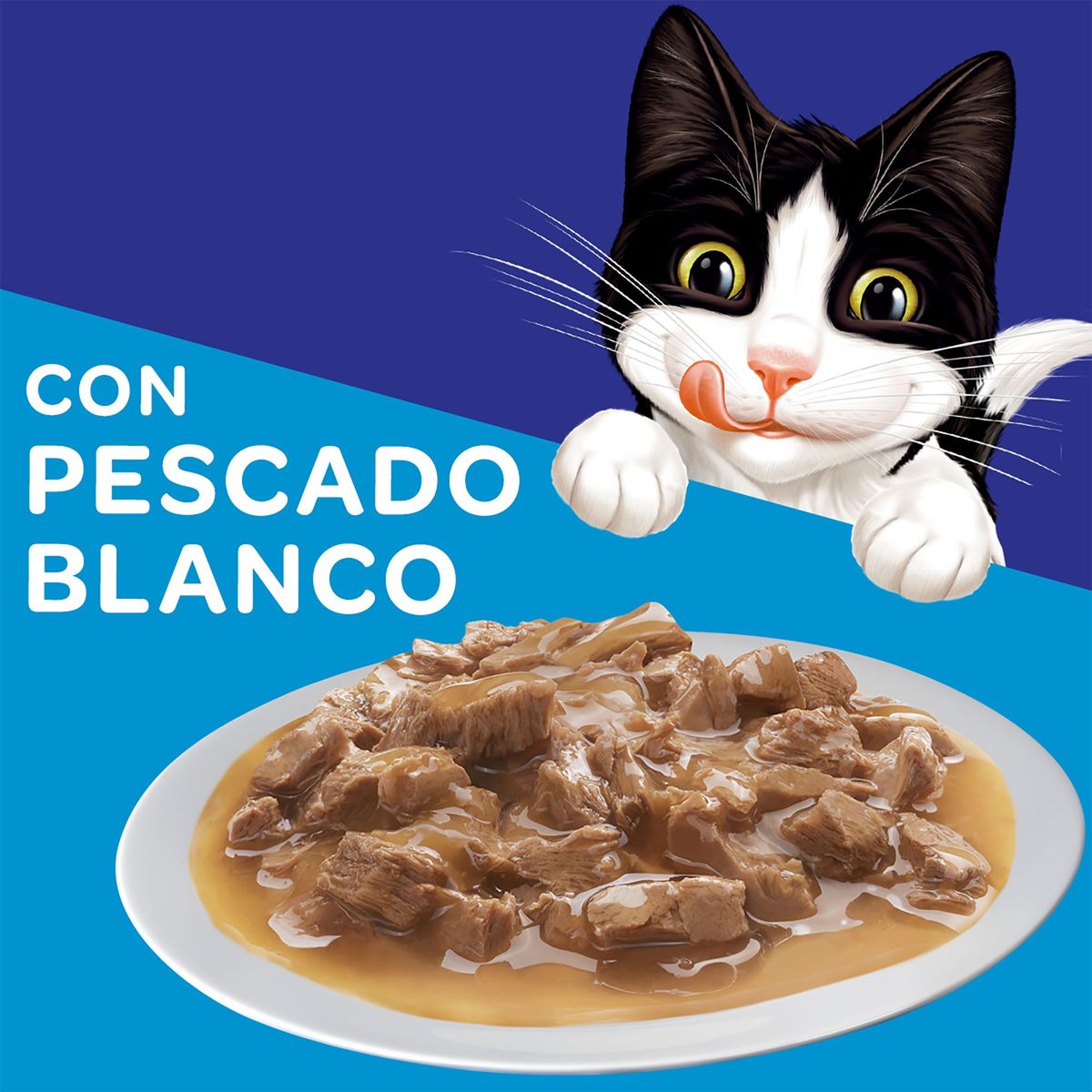 FELIX - Alimento Húmedo Gato Felix Sensaciones Pescado Blanco Doypack 85 g