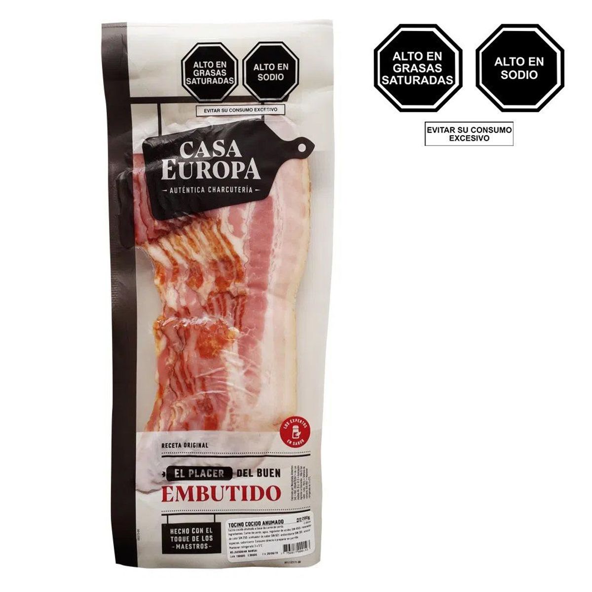 CASA EUROPA - Tocino Ahumado Casa Europa Empaque 200 g