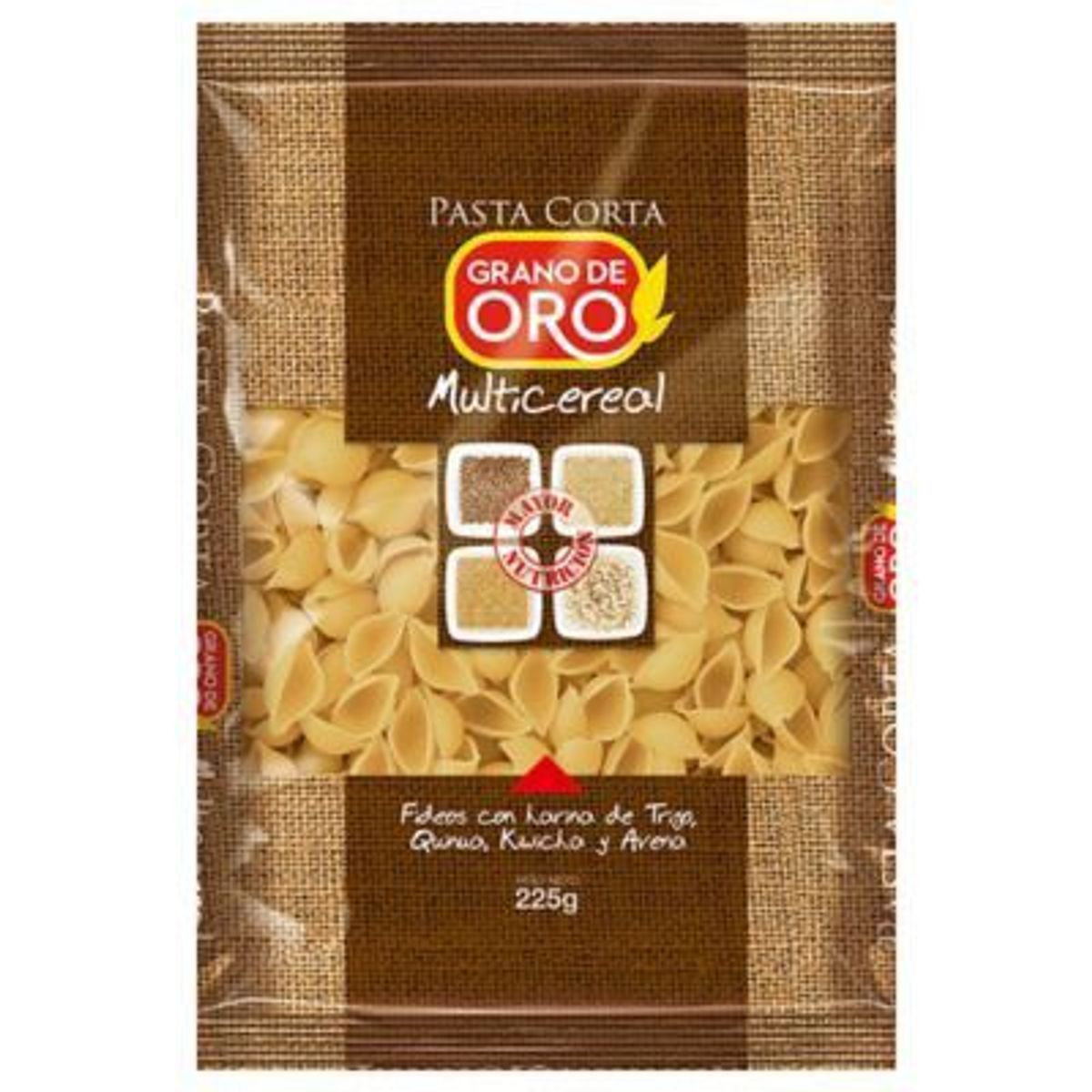 GRANO DE ORO - Fideo Caracol Grano de Oro Multicereal Bolsa 225 g