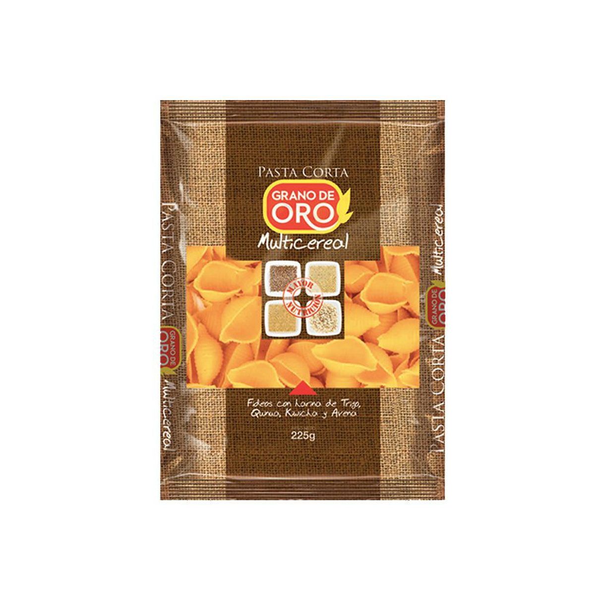 GRANO DE ORO - Fideo Caracol Grano de Oro Multicereal Bolsa 225 g