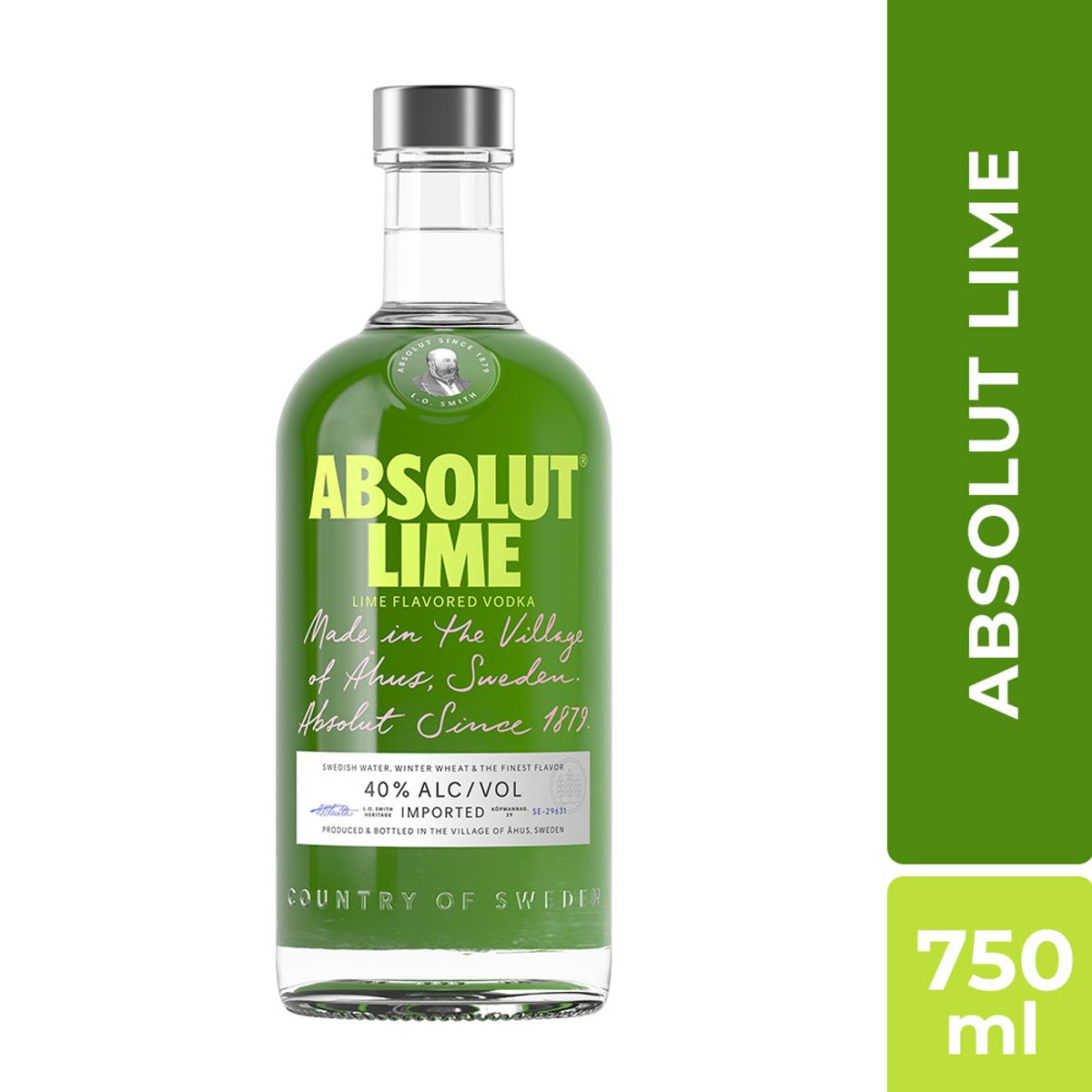 ABSOLUT - Vodka Absolut Lime Botella 750 mL