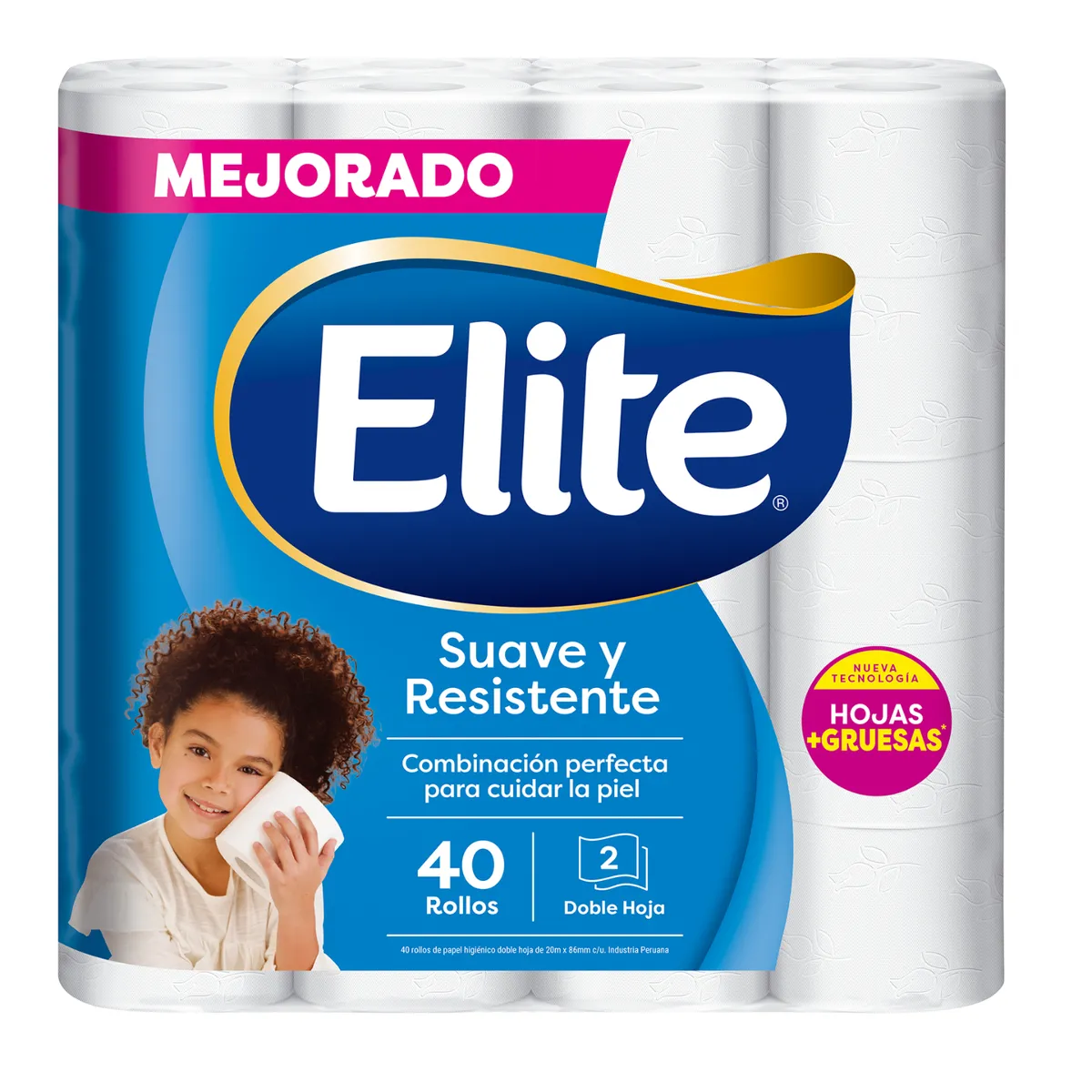 ELITE - Papel Higiénico Elite Doble Hoja con Aloe Vera Empaque 40 Und