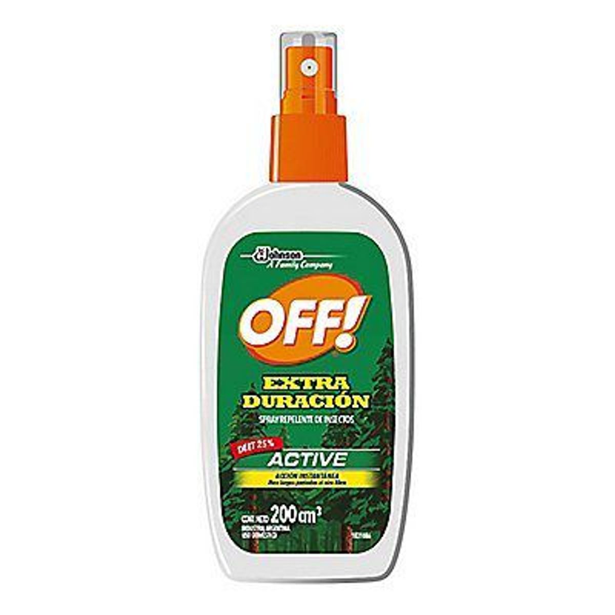 OFF - Repelente en Spray OFF Active Extra Envase 200 mL