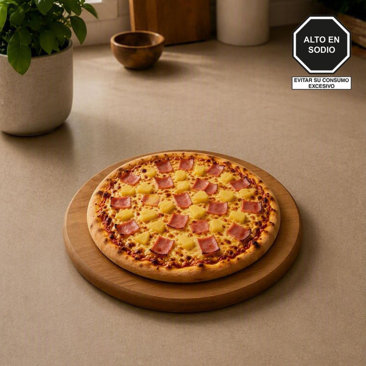 TOTTUS - Pizza Hawaiana Personal Refrigerada Tottus