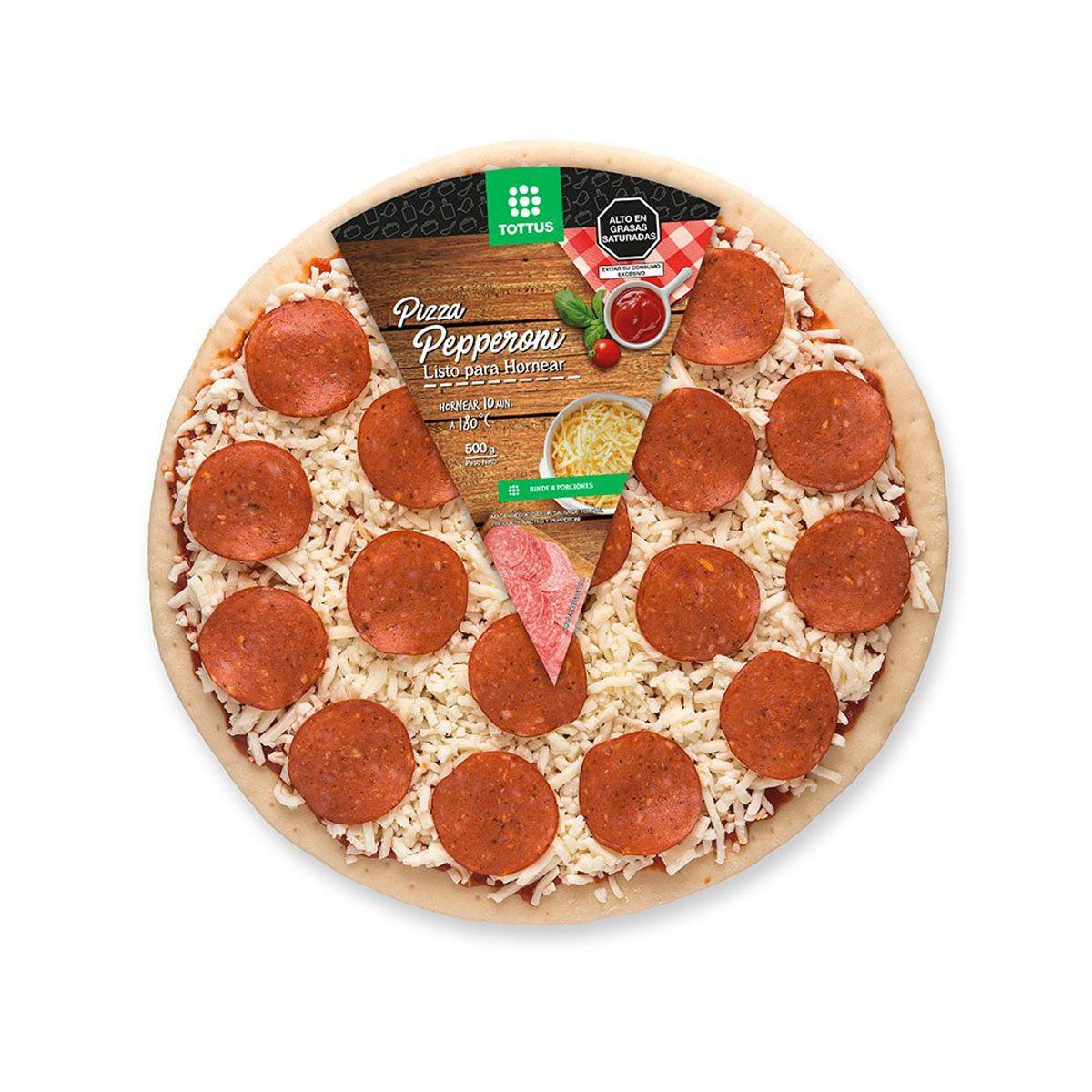 TOTTUS - Pizza Pepperoni Familiar Precocida