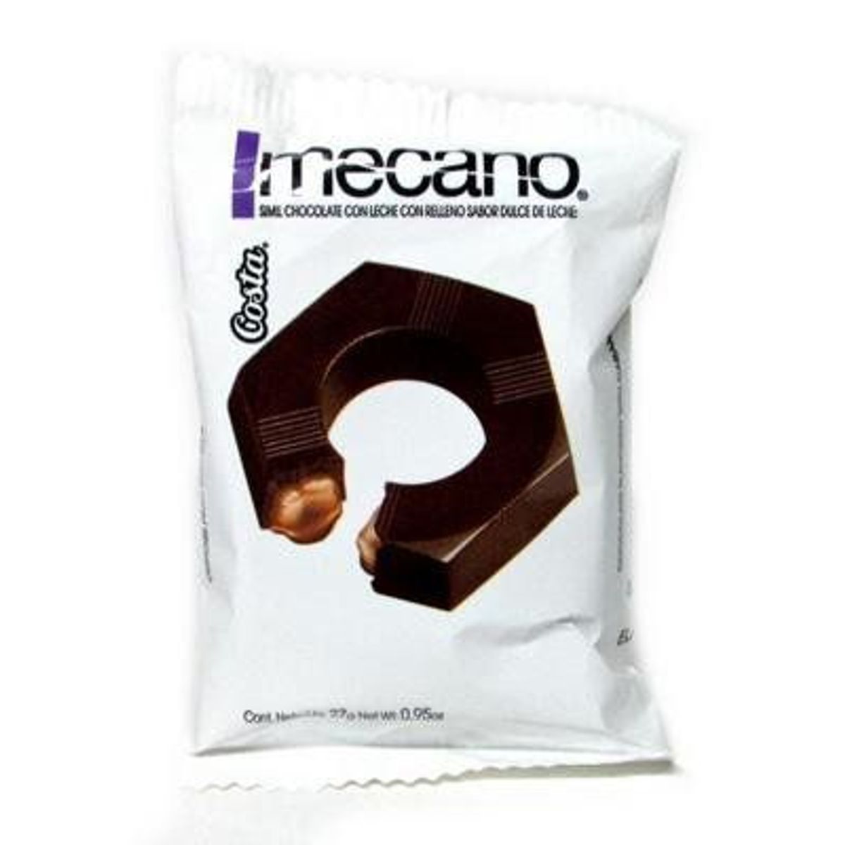 COSTA - Chocolate Costa Mecano con Manjar Empaque 19 g