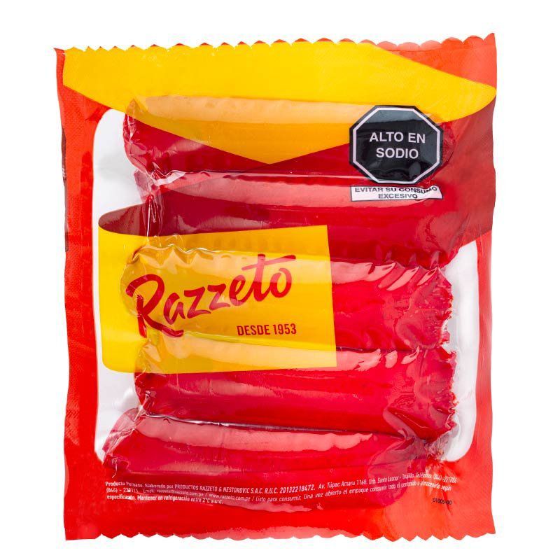 RAZZETO - Hot Dog Razzeto Empaque 280 g