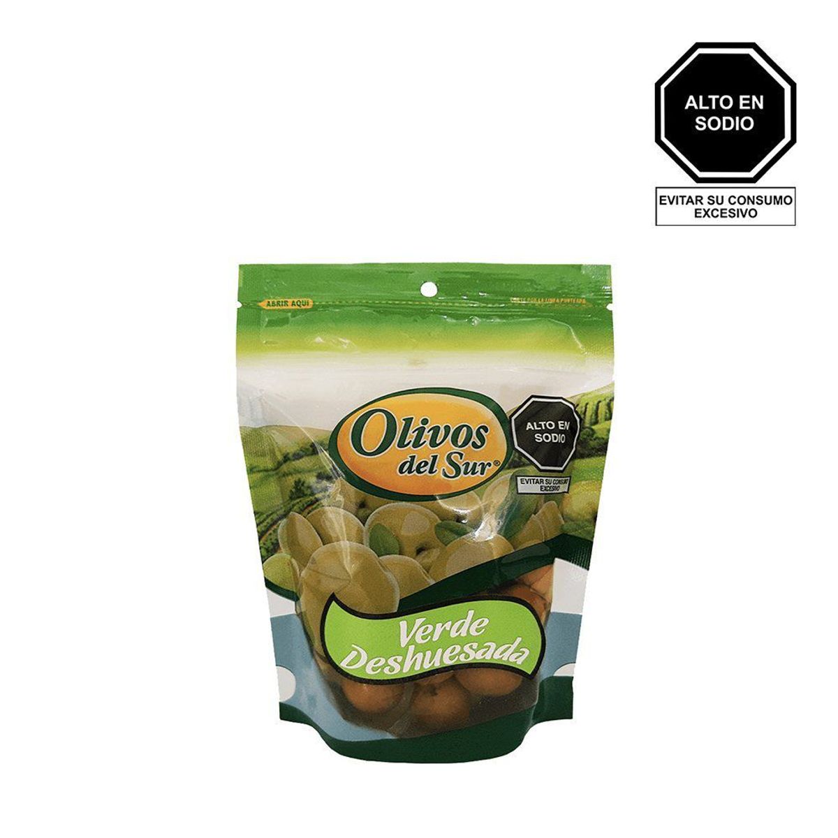 OLIVOS DEL SUR - Aceituna Verde Deshuesada Olivos del Sur Doypack 250 g