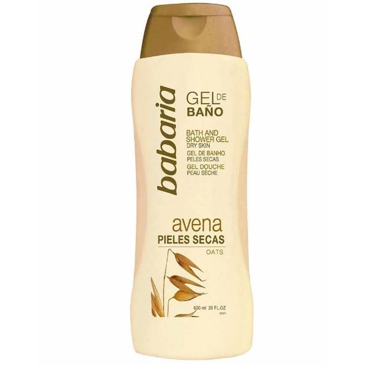 BABARIA - Gel de Baño Babaria Avena Envase 600 mL