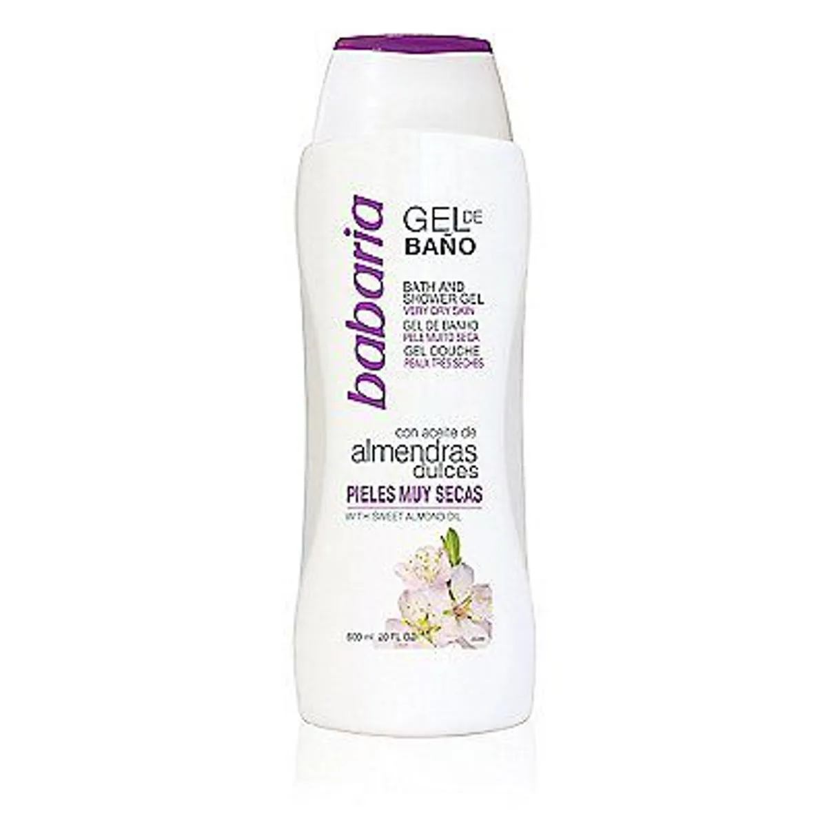 BABARIA - Gel de Baño Babaria Aceite de Almendra Envase 600 mL