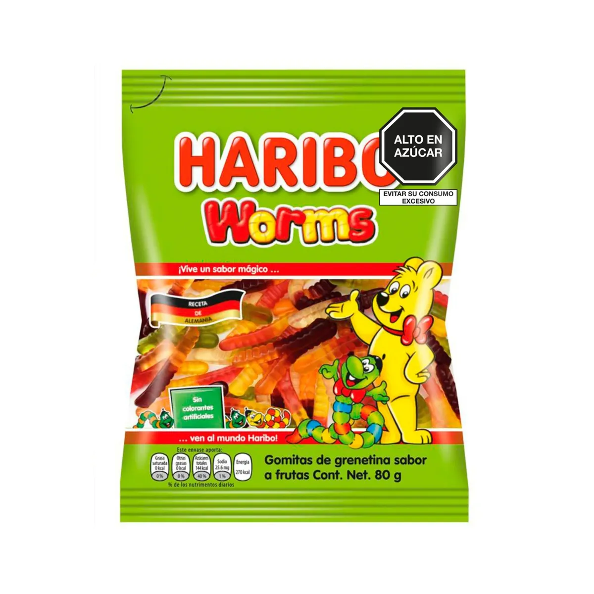 HARIBO - Gomitas Worms Haribo Bolsa 80 g