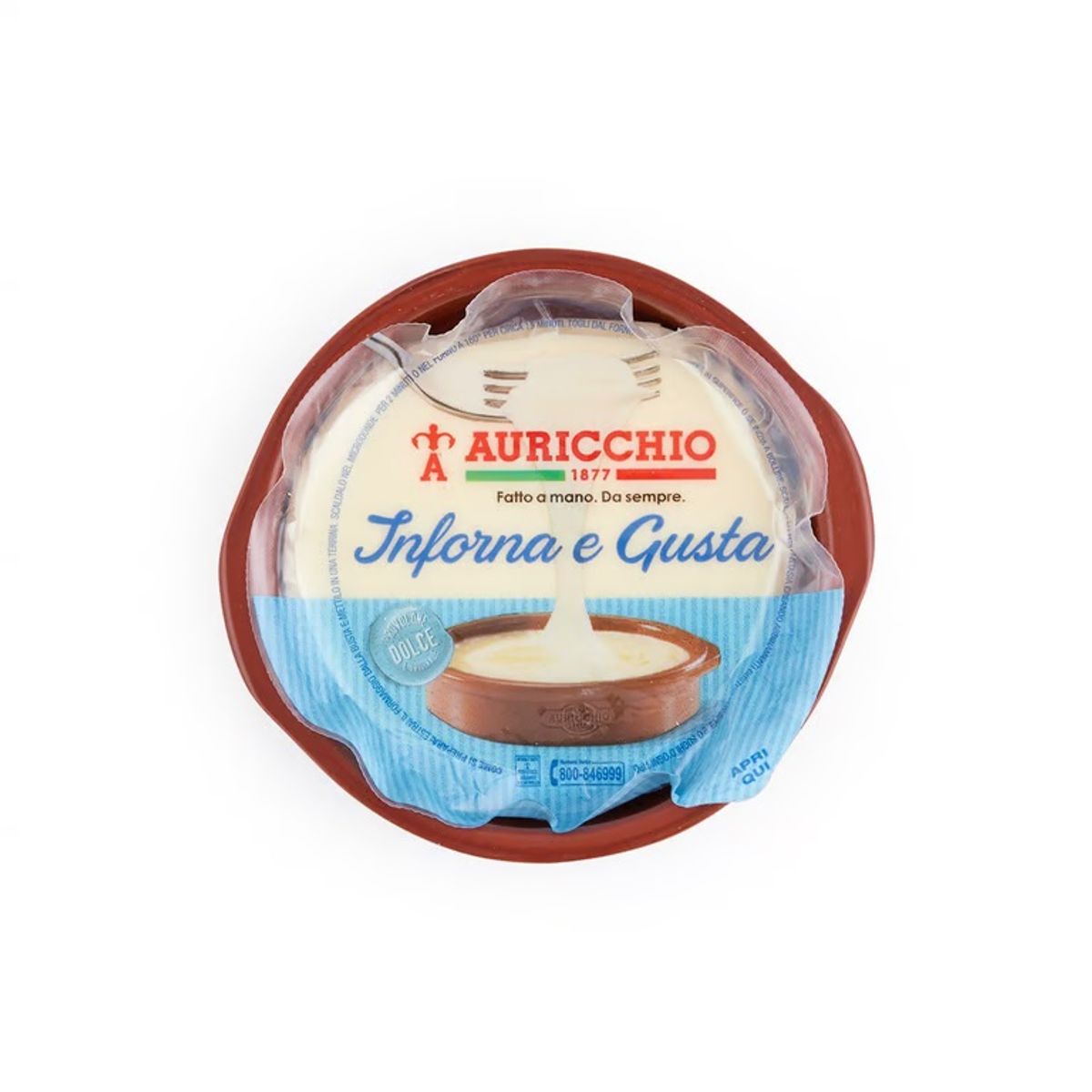GENNARO AURICCHIO - Queso Provolone Dulce Gennaro Auricchio 150 g + Cerámica
