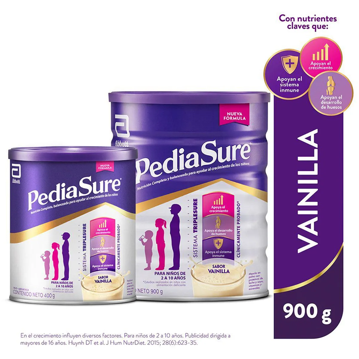 PEDIASURE - Pack Pediasure Vainilla Lata 900 g + 400 g