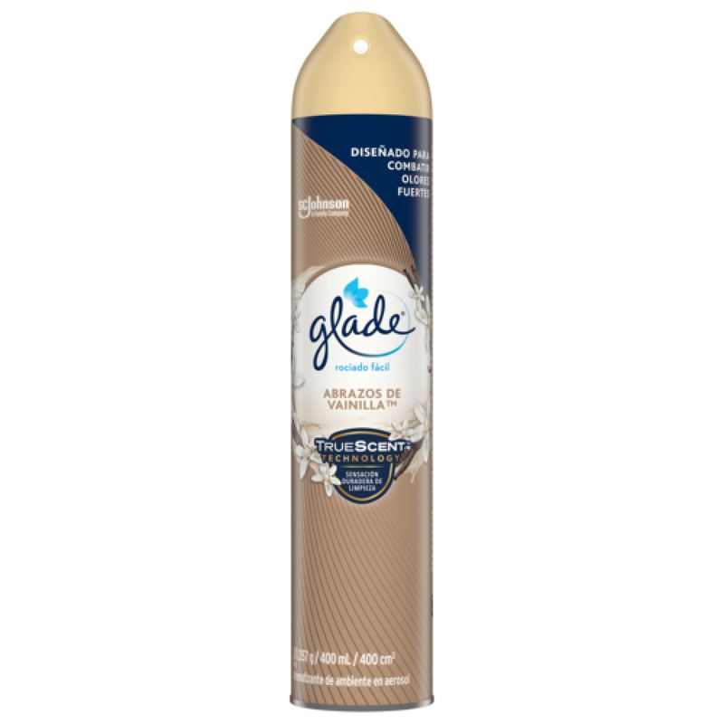 GLADE - Ambientador Glade Aerosol Abrazos Vainilla Envase 400 mL