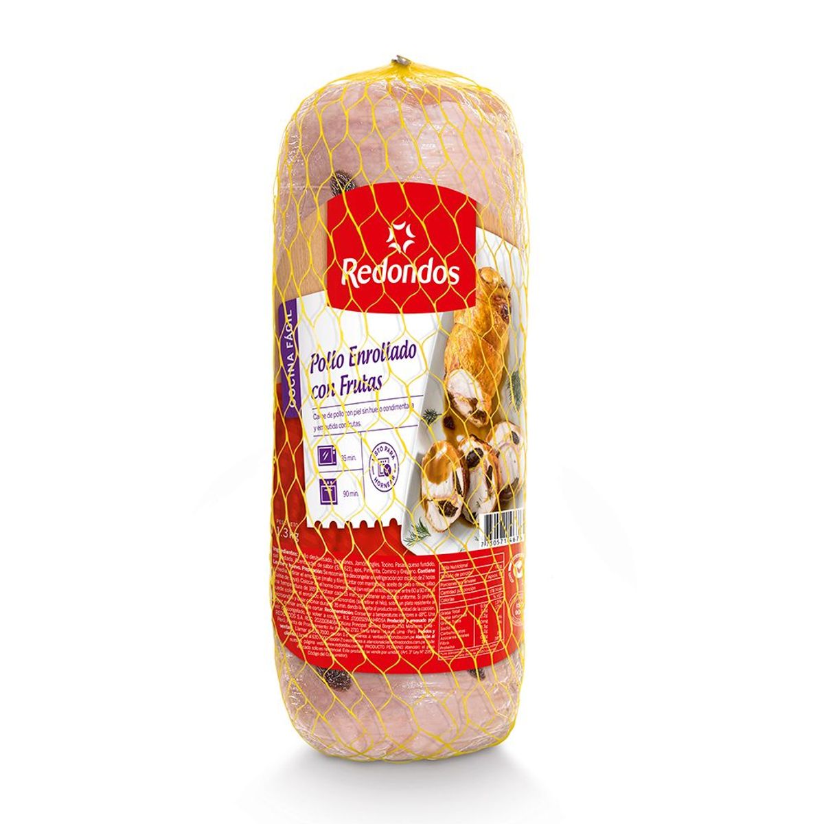 REDONDOS - Enrollado de Pollo con Fruta Redondos Empaque 1.3 kg