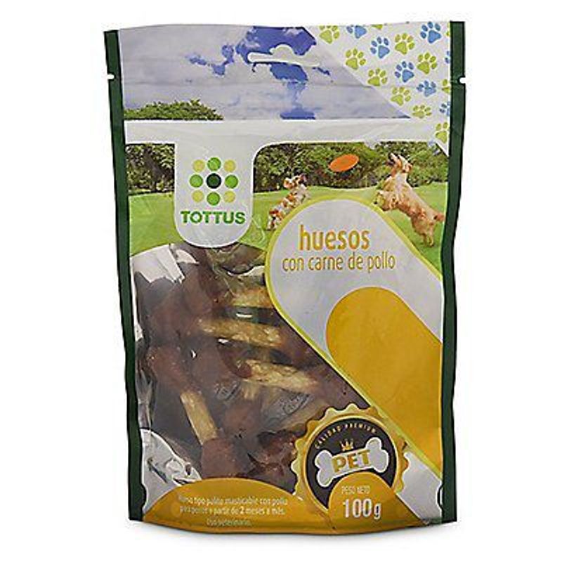 TOTTUS - Huesos Para Perros Con Carne de Pollo Tottus 100 g