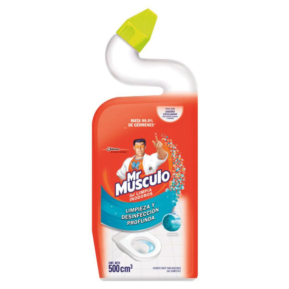 MR MUSCULO - Limpiador Gel para Inodoro Mr. Músculo Marina Envase 500 mL